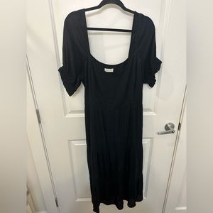 Abercrombie and Fitch XL Black Midi Dress
